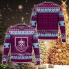 EPL Burnley Gift Knitted Xmas Sweater AOP For Men And Women - EPL Burnley Christmas Sweater Photo 1