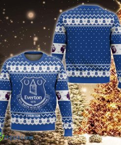 EPL Everton Seasonal Ugly Christmas 3D Sweater Gift For Holidays - EPL Everton Christmas Sweater Photo 1