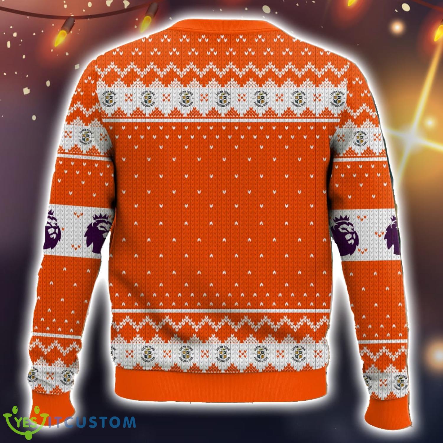 EPL Luton Town Ugly Christmas Sweater Christmas Gift 3D printed Sweater 6 EPL Luton Town Ugly Christmas Sweater Christmas Gift 3D printed Sweater Product Photo 2