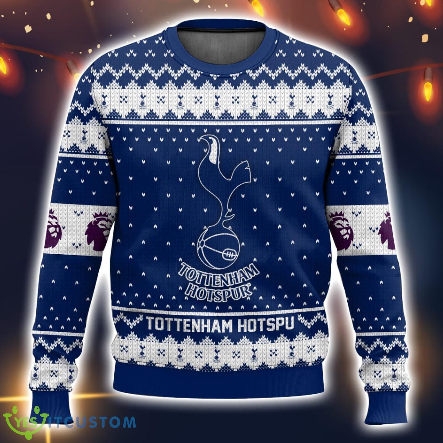 EPL Tottenham Hotspur Ugly Christmas Sweater Christmas Gift 3D printed Sweater 5 EPL Tottenham Hotspur Ugly Christmas Sweater Christmas Gift 3D printed Sweater Product Photo 1