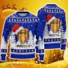 ESTAC Troyes Ugly Christmas Sweater Logo Santa Hat 3D Ugly Christmas Sweater Gift For Fans - ESTAC Troyes Ugly Christmas Sweater Logo Santa Hat 3D Ugly Christmas Sweater Gift For Fans