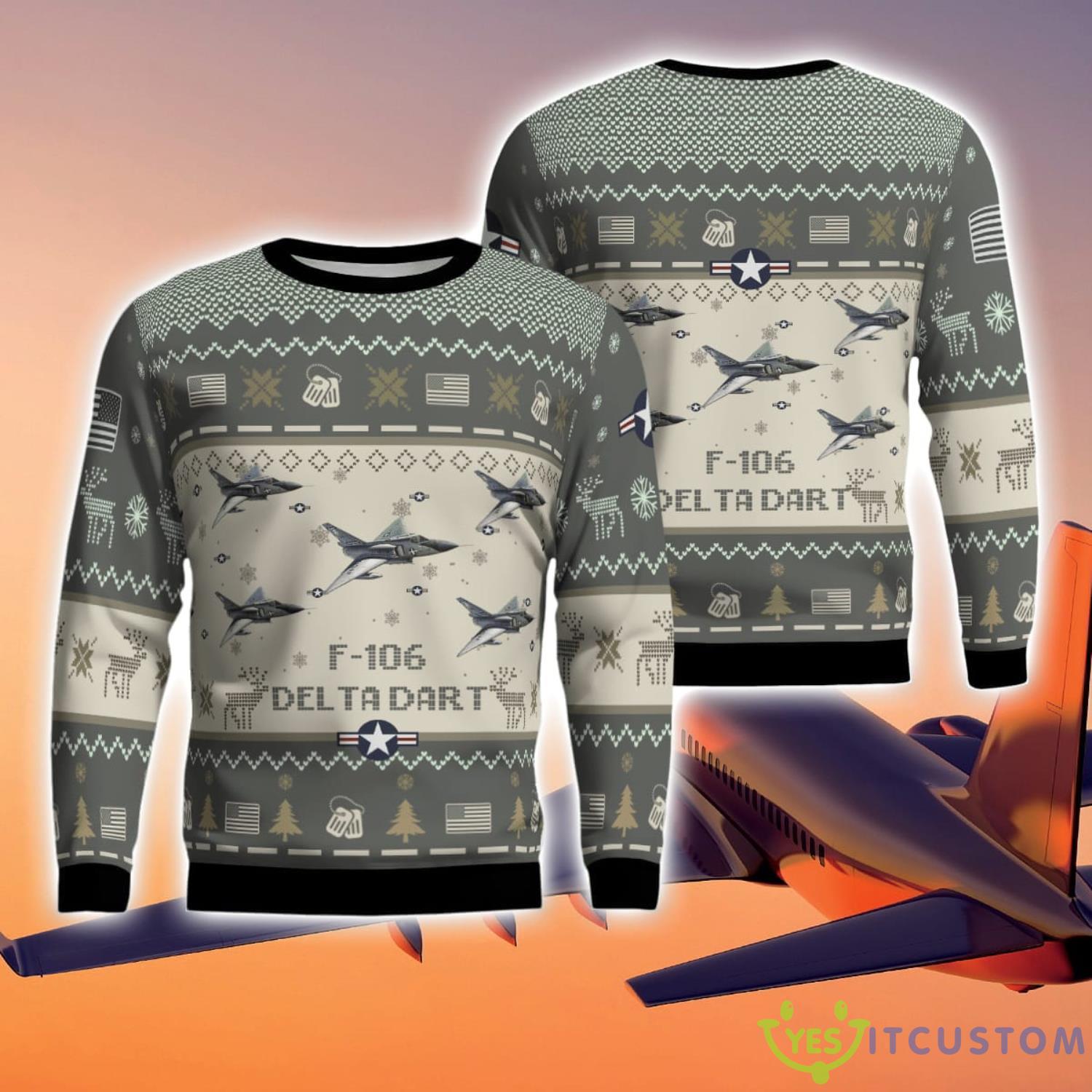 F-106 Delta Dart F106 Aircraft New Trend Veteran Sweater Ugly Christmas Sweater Gift For Christmas 7 F-106 Delta Dart F106 Aircraft New Trend Veteran Sweater Ugly Christmas Sweater Gift For Christmas Product Photo 1