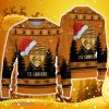 FC Lorient Ugly Christmas Sweater Logo Santa Hat 3D Ugly Christmas Sweater Gift For Fans - FC Lorient Ugly Christmas Sweater Logo Santa Hat 3D Ugly Christmas Sweater Gift For Fans