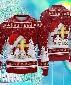 FC Metz Ugly Christmas Sweater Style Gifts For Men Women Product Photo 1