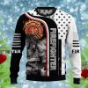 Firefighter Awesome Ugly Christmas Sweater Style Gift For Men And Womens Product Photo 1