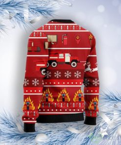 Firefighter Christmas Ugly Christmas Sweater Product Photo 2