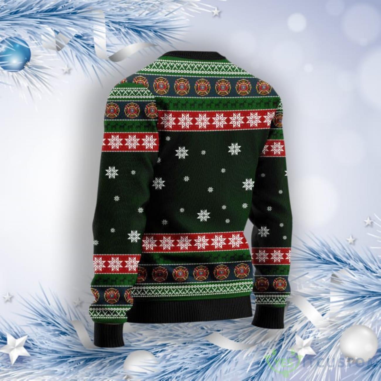 Firefighter Firemas Ugly Christmas Sweater 6 Firefighter Firemas Ugly Christmas Sweater Product Photo 2