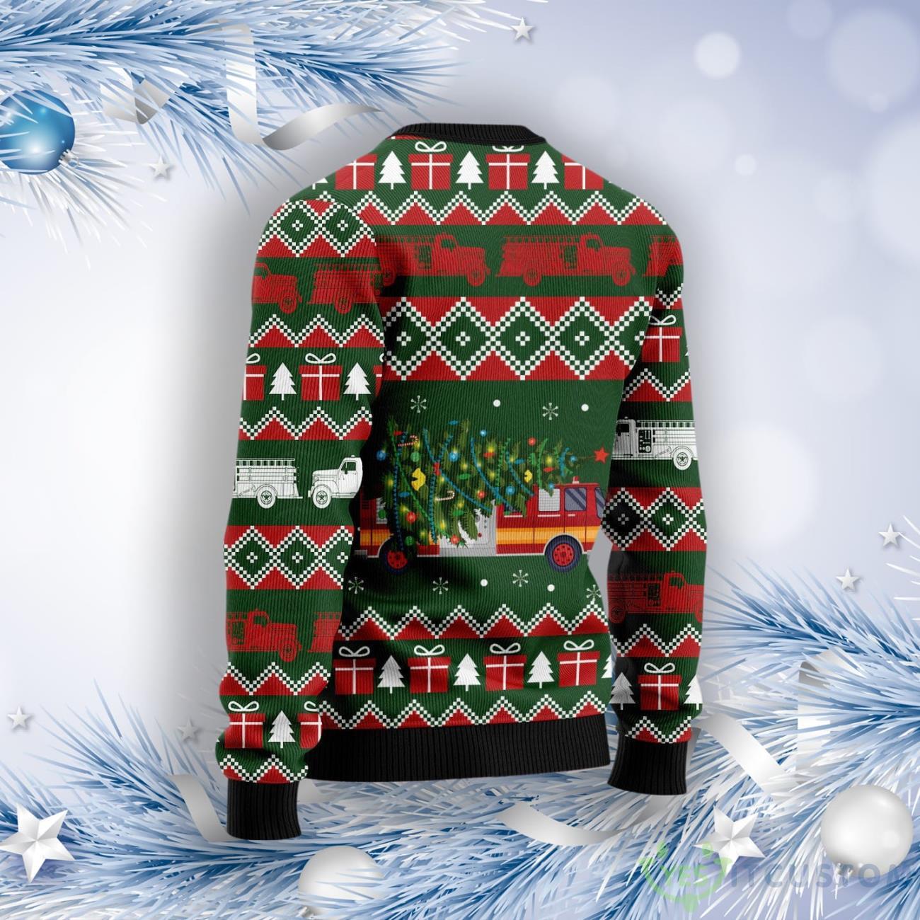 Firefighter Wonderful Time Ugly Christmas Sweater 8 Firefighter Wonderful Time Ugly Christmas Sweater Product Photo 2