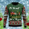 Firefighter Wonderful Time Ugly Christmas Sweater Style Gift For Men And Womens Product Photo 1
