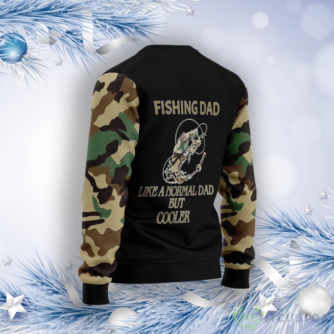 Fishing Dad Ugly Christmas Sweater 3 Fishing Dad Ugly Christmas Sweater Product Photo 3