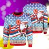 Flag Santa Claus Pattern Ugly Christmas Sweater Product Photo 1