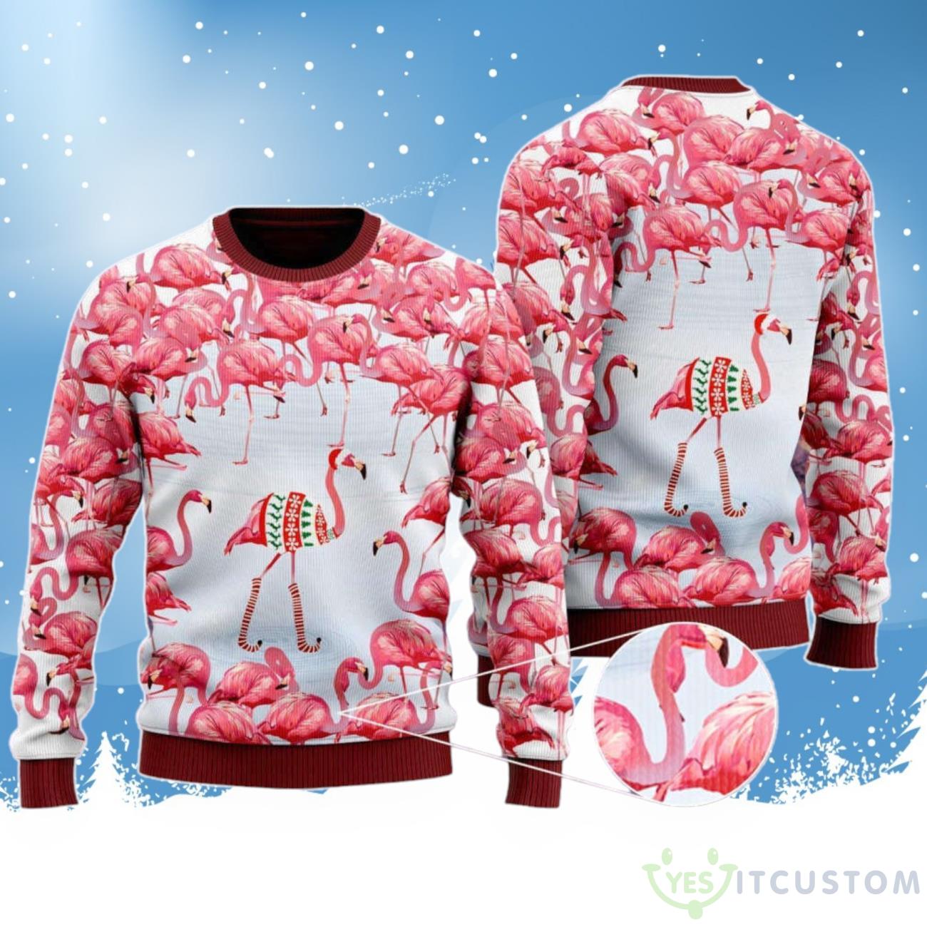 Flamingo Fa La La La Mingo Christmas Ugly Christmas Sweater For Men & Women 3 Flamingo Fa La La La Mingo Christmas Ugly Christmas Sweater For Men & Women Product Photo 1