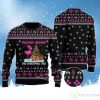 Flamingo Flocking Around The Christmas Tree Ugly Sweater Product Photo 1