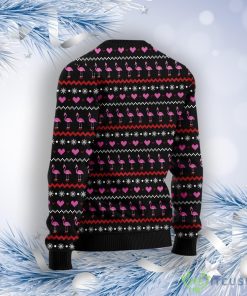 Flamingo I'M Dreaming Of A Pink Christmas Ugly Christmas Sweater Product Photo 2