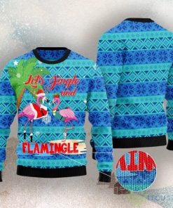 Flamingo Let‘S Jingle Ugly Christmas Sweater 5 Flamingo Let‘S Jingle Ugly Christmas Sweater Product Photo 3