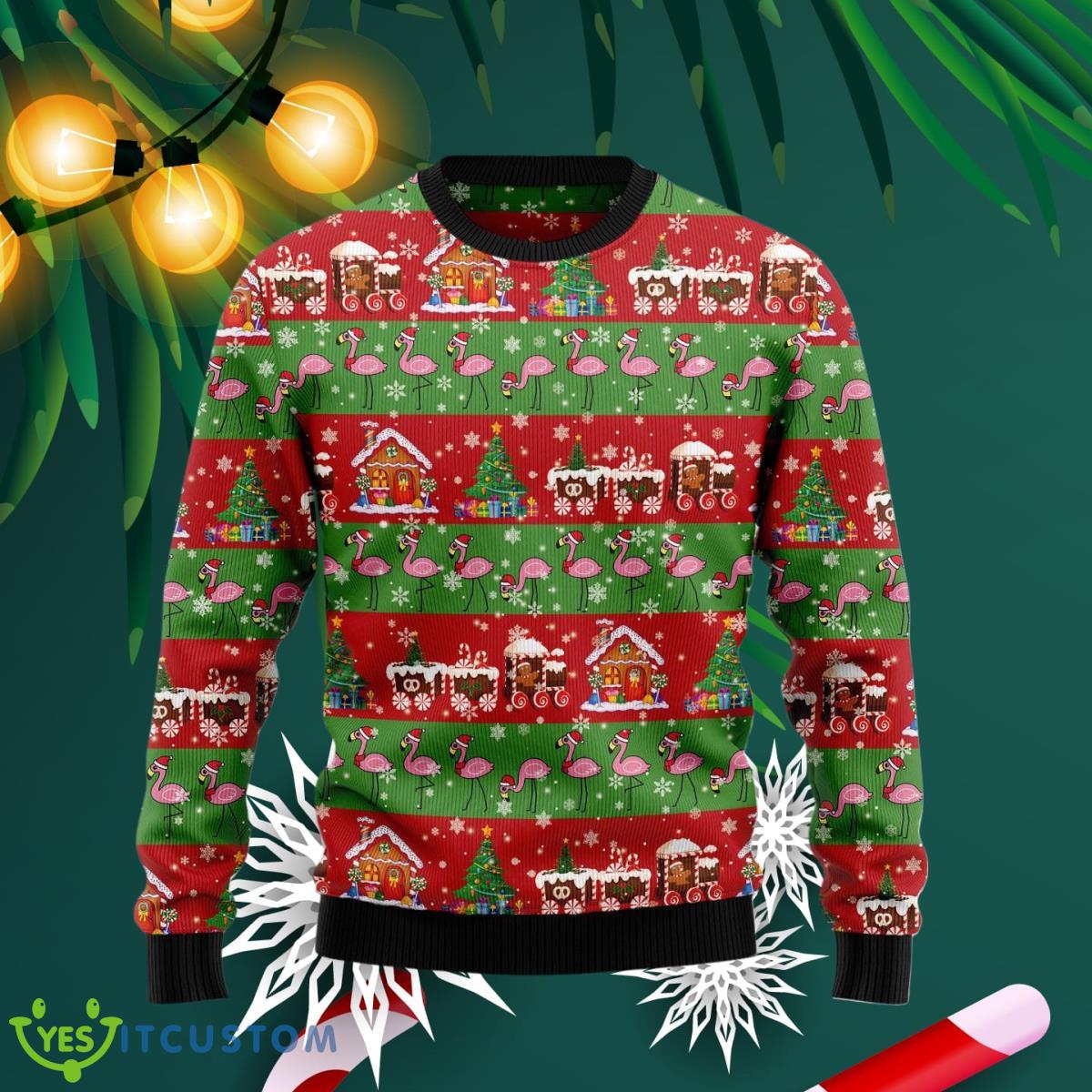 Flamingo Snow Ugly Christmas Sweater Impressive Gift For Men And Women 3 Flamingo Snow Ugly Christmas Sweater Impressive Gift For Men And Women Product Photo 1