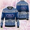 Ford Logo Car Ugly Xmas 3D Sweater Gift For Fans - Ford Logo Car Ugly Xmas 3D Sweater Gift For Fans