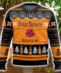 Four Roes Bourbon Ugly Christmas Sweater Nice Gift Product Photo 1