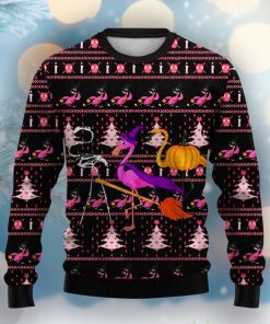 Fun And Creative Flamingo Crewneck Christmas Ugly Sweater Product Photo 1
