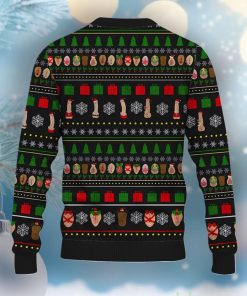 Fun Christmas Boobs Print Casual Crew Neck Ugly Sweater Product Photo 2