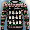 Fun Christmas Boobs Print Crew Neck Ugly Sweater Product Photo 1