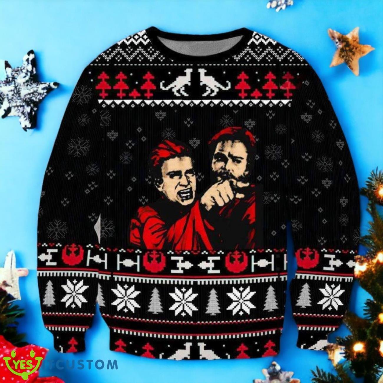 Funny Anakin Meme Ugly Christmas 3D Sweater 3 Funny Anakin Meme Ugly Christmas 3D Sweater Product Photo 1
