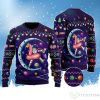 Funny Astronauts Sit On Flamingo Floats In Space With The Planet Ugly Christmas Sweater For Men & Women Product Photo 1