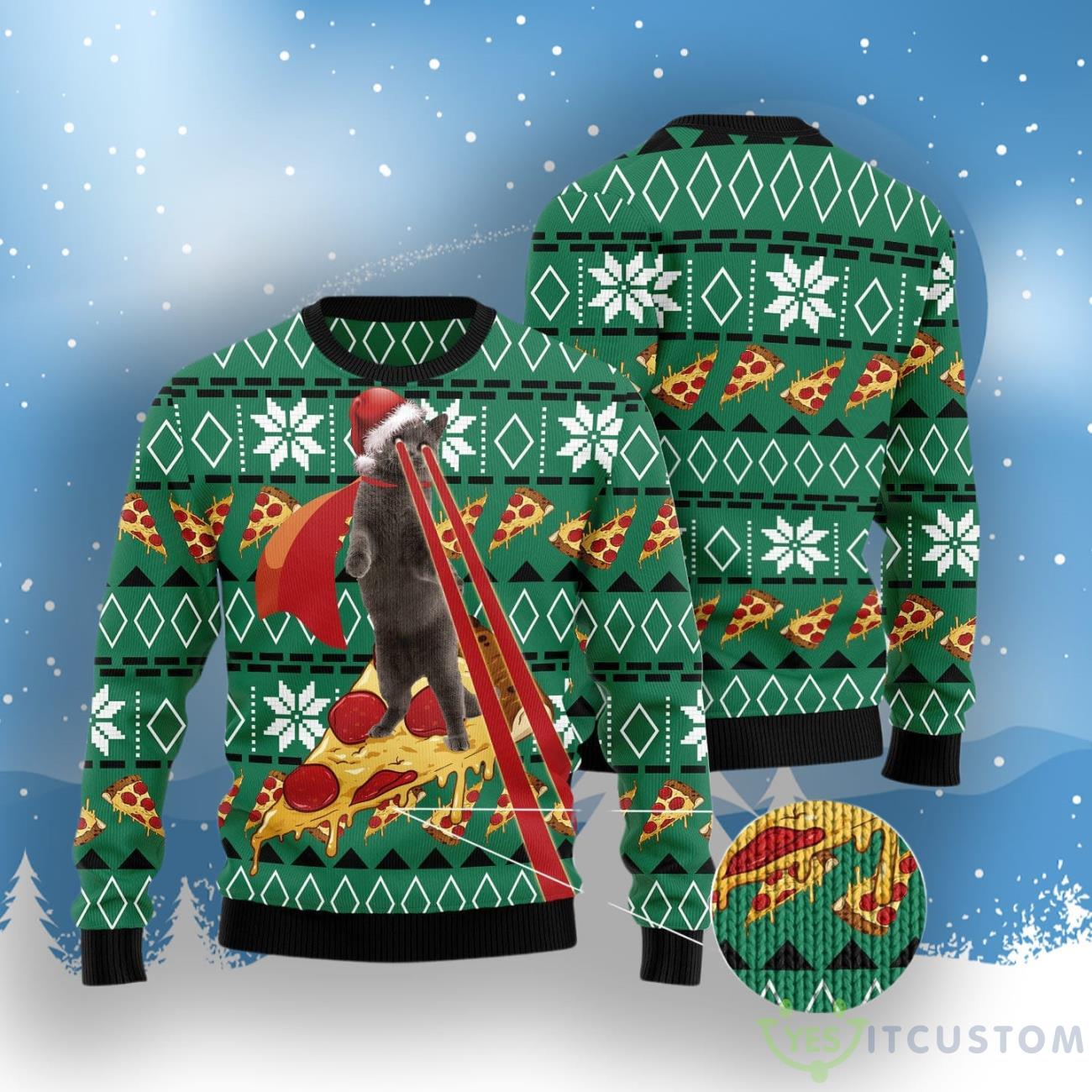 Funny Cat Ugly Christmas Sweater 3 Funny Cat Ugly Christmas Sweater Product Photo 3