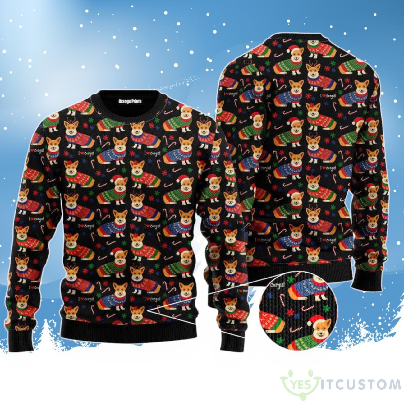 Funny Corgi Dog Lover Ugly Christmas Sweater For Men & Women 3 Funny Corgi Dog Lover Ugly Christmas Sweater For Men & Women Product Photo 1