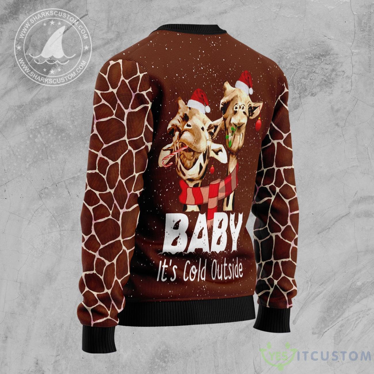 Funny Giraffe Ugly Christmas Sweater 8 Funny Giraffe Ugly Christmas Sweater Product Photo 2