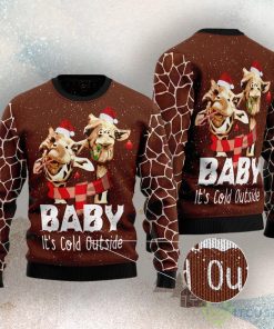 Funny Giraffe Ugly Christmas Sweater 5 Funny Giraffe Ugly Christmas Sweater Product Photo 3