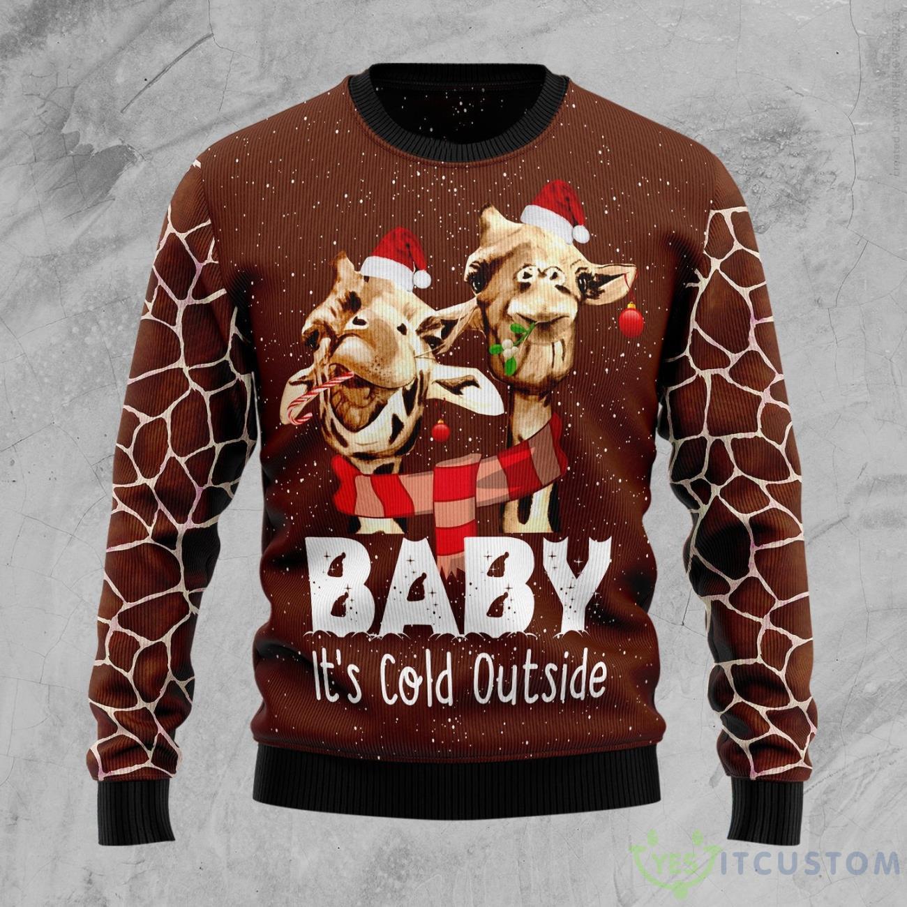 Funny Giraffe Ugly Christmas Sweater 7 Funny Giraffe Ugly Christmas Sweater Product Photo 1