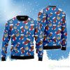 Funny Scotland Straight Cat With Santa Socks Pattern Ugly Christmas Sweater Product Photo 1
