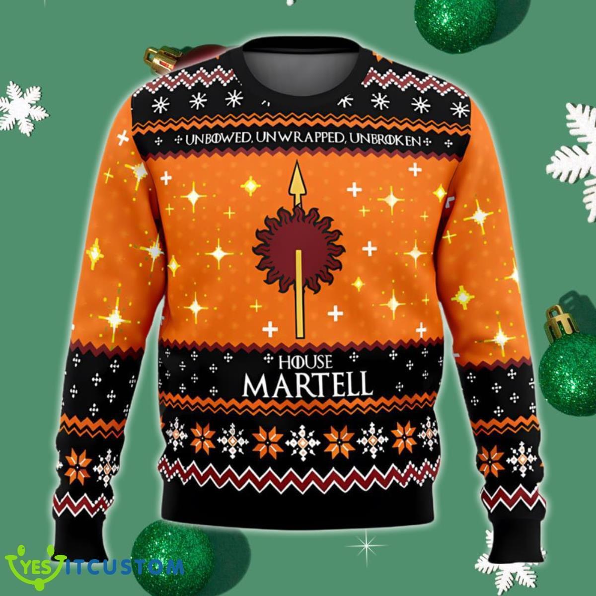 Game Of Thrones House Martell Ugly Gamer Christmas Sweater 3 Game Of Thrones House Martell Ugly Gamer Christmas Sweater Product Photo 1
