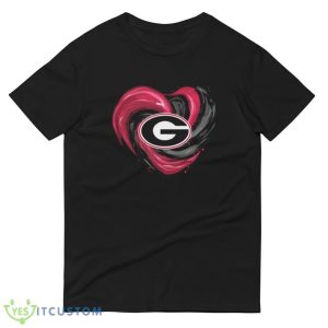 Georgia Bulldogs Tornado Heart T Shirt, Christmas Sweatshirt - 980 Lightweight Fashion Short Sleeve T-Shirt