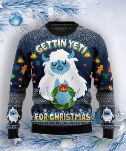 Gettin' Yeti For Christmas Ugly Christmas Sweater Product Photo 1