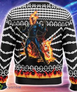Ghost Rider Knitted Christmas Sweater Gift For Men And Women 3 Ghost Rider Knitted Christmas Sweater Gift For Men And Women - Ghost Rider Ugly Christmas Sweater_2