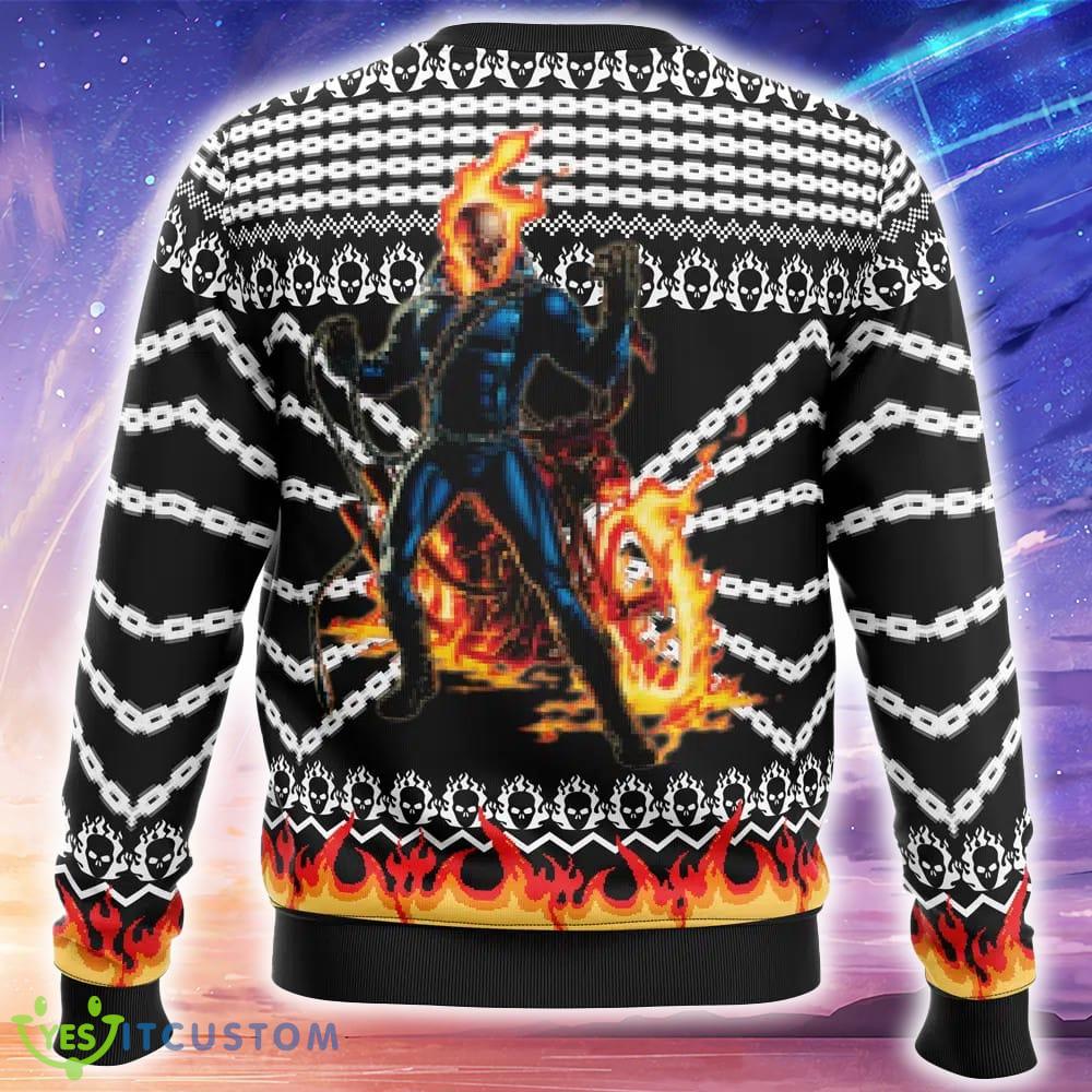 Ghost Rider Knitted Christmas Sweater Gift For Men And Women 6 Ghost Rider Knitted Christmas Sweater Gift For Men And Women - Ghost Rider Ugly Christmas Sweater_2