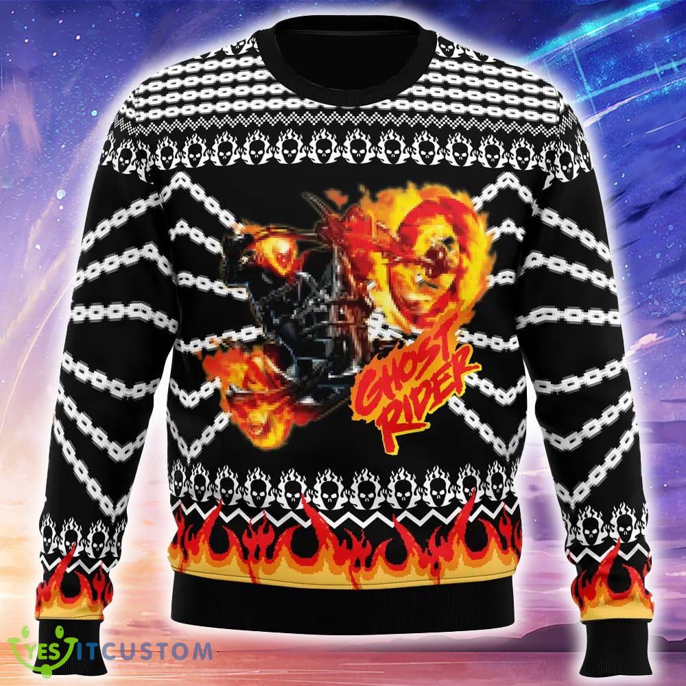 Ghost Rider Knitted Christmas Sweater Gift For Men And Women 5 Ghost Rider Knitted Christmas Sweater Gift For Men And Women - Ghost Rider Ugly Christmas Sweater_1