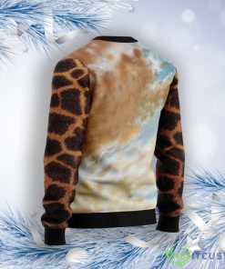 Giraffe Butterfly Ugly Christmas Sweater 4 Giraffe Butterfly Ugly Christmas Sweater Product Photo 2