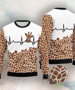 Giraffe Heart Ugly Christmas Sweater Product Photo 3