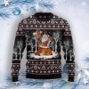 Giraffe Santa Claus Ugly Christmas Sweater Product Photo 1