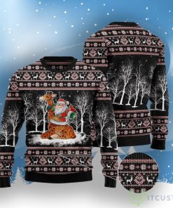 Giraffe Santa Claus Ugly Christmas Sweater 5 Giraffe Santa Claus Ugly Christmas Sweater Product Photo 3