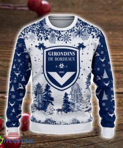 Girondins de Bordeaux 3D Sweater Pine Trees Pattern Ugly Christmas Sweater For Big Fans 4 Girondins de Bordeaux 3D Sweater Pine Trees Pattern Ugly Christmas Sweater For Big Fans Product Photo 2