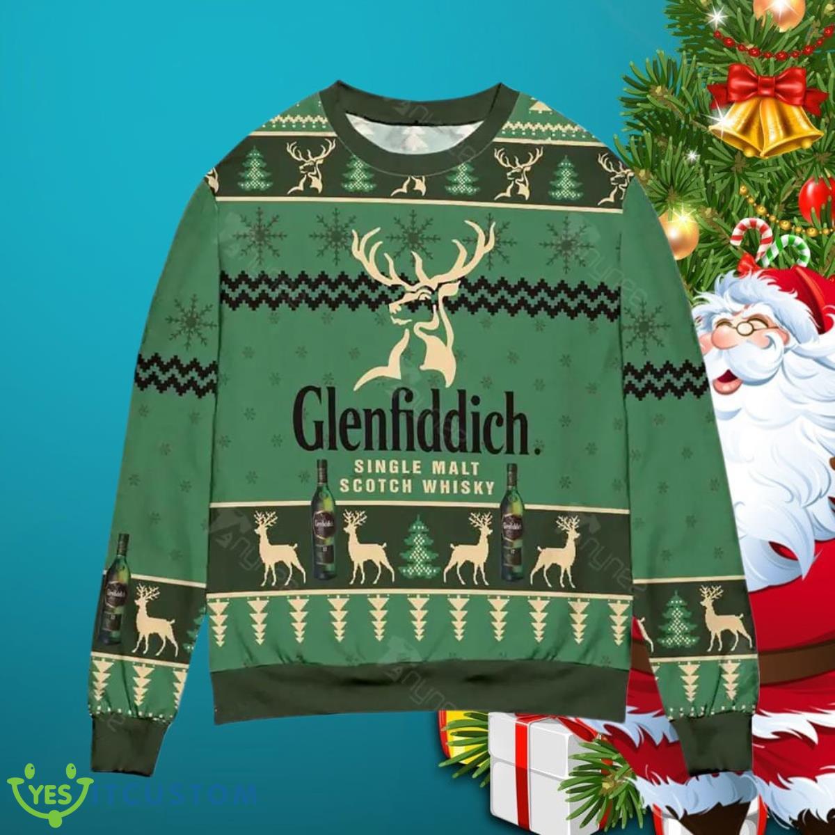 Glenfiddich Single Malt Scotch Whisky Christmas Womens Ugly Christmas Sweater Special Gift 3 Glenfiddich Single Malt Scotch Whisky Christmas Womens Ugly Christmas Sweater Special Gift Product Photo 1