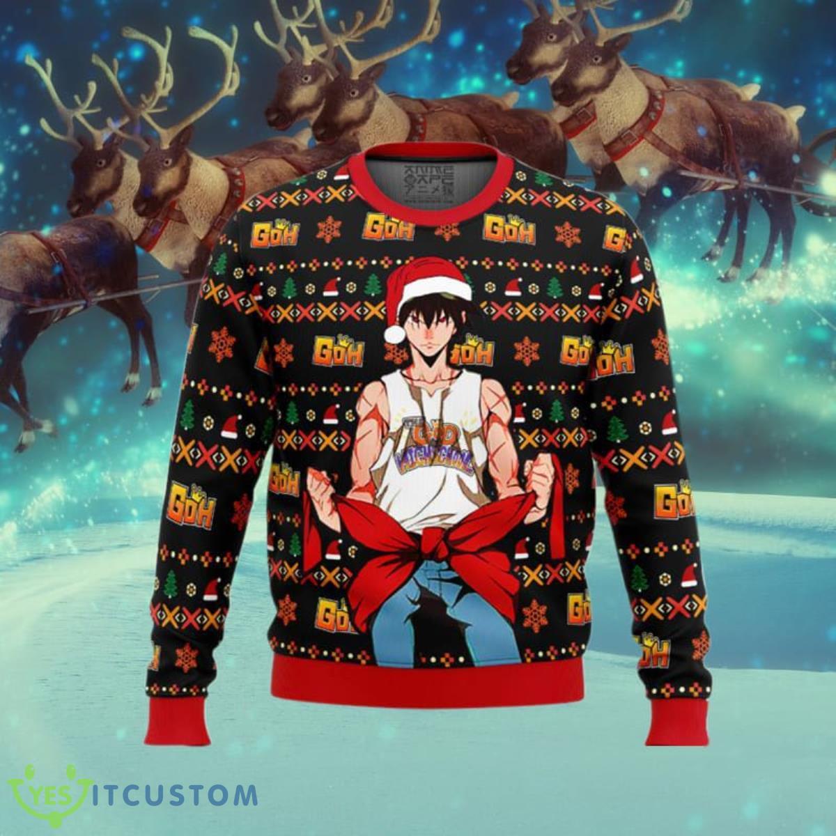 God Of High School Santa Jin Mori Ugly Christmas Sweaters Impressive Gift For Men And Women 3 God Of High School Santa Jin Mori Ugly Christmas Sweaters Impressive Gift For Men And Women Product Photo 1