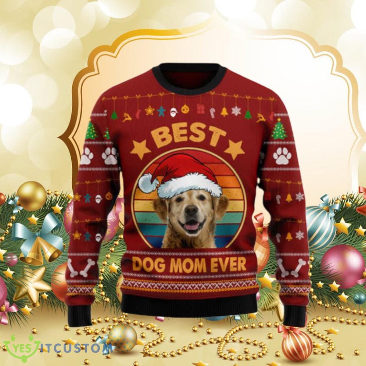 Golden Retriever Best Dog Mom Ever Ugly Christmas Sweaters Special Gift For Men And Women 3 Golden Retriever Best Dog Mom Ever Ugly Christmas Sweaters Special Gift For Men And Women Product Photo 1