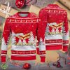 Golden Yanmar Logo Santa Hat Car Truck And Motorcycle Knitted Christmas 3D Sweater - Golden Yanmar Logo Santa Hat Car Truck And Motorcycle Knitted Christmas 3D Sweater