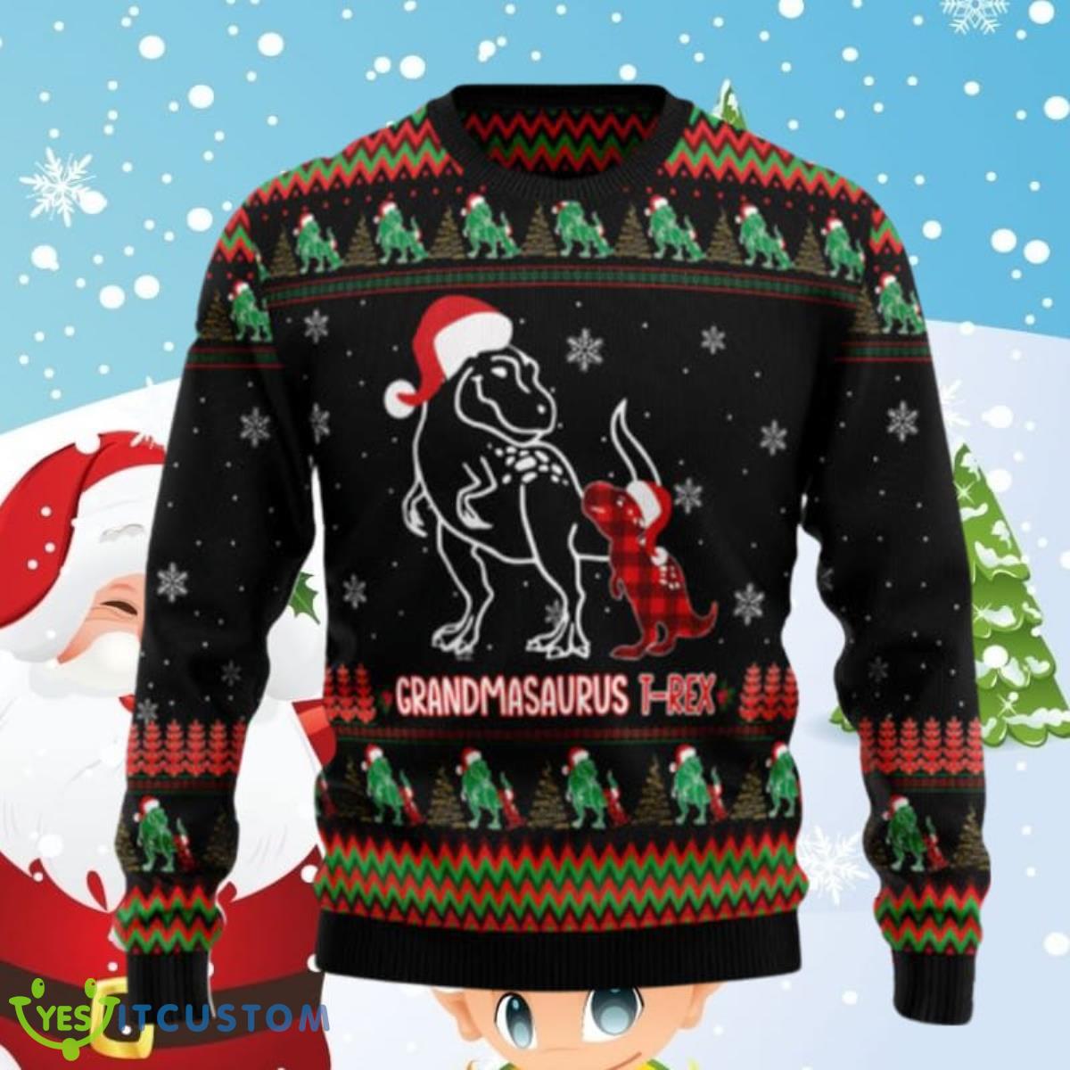 Grandmasaurus Tg5121 Ugly Christmas Sweaters Style Gift For Men And Women 3 Grandmasaurus Tg5121 Ugly Christmas Sweaters Style Gift For Men And Women Product Photo 1