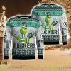 Green Bay Packers Grinch Snowflake Pattern Ugly Sweater Christmas Product Photo 1